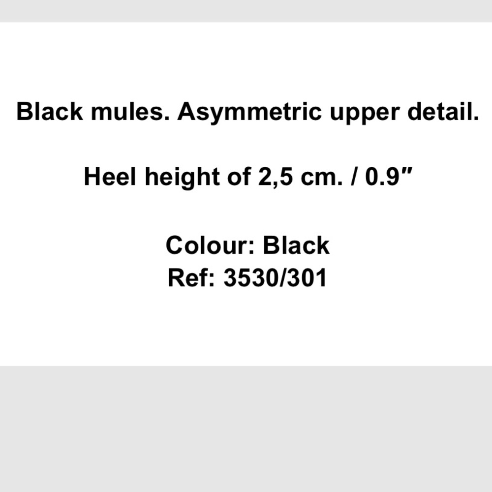 Zara Asymmetric Leather Mules Size 40/9 - Picture 8 of 8